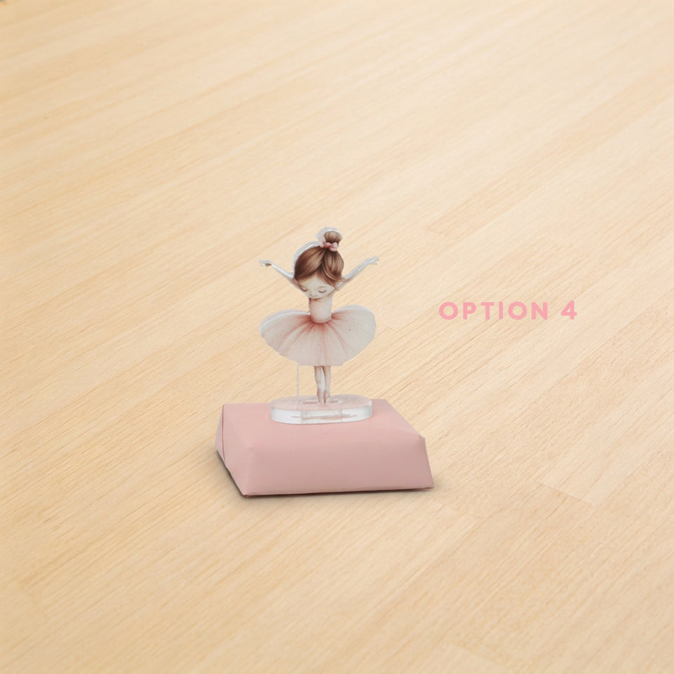 Baby ballerina acrylic decorated premium chocolate