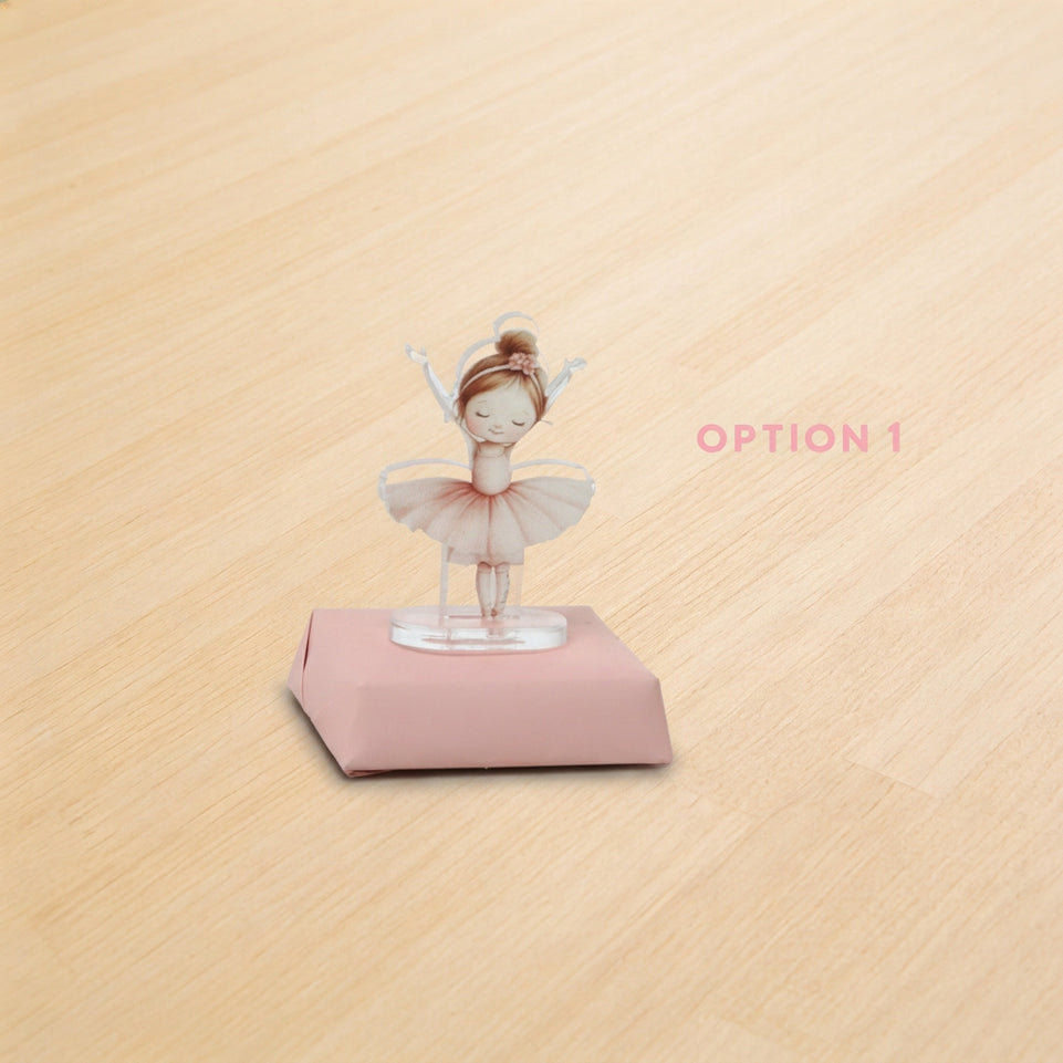 Baby ballerina acrylic decorated premium chocolate