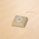Palm acrylic decorated premium chocolate