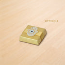 Palm acrylic decorated premium chocolate