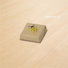 Baby acrylic lady bug decorated premium chocolate