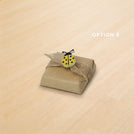 Baby acrylic lady bug decorated premium chocolate