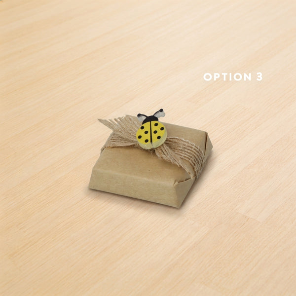 Baby acrylic lady bug decorated premium chocolate