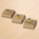Baby acrylic lady bug decorated premium chocolate