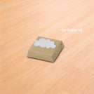 Baby acrylic cloud decorated premium chocolate