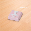 Baby acrylic pacifier decorated premium chocolate