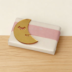 Half moon acrylic decorated loose cho...