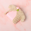 Set of 20 Crochet jacket decorated loose premium chocolate