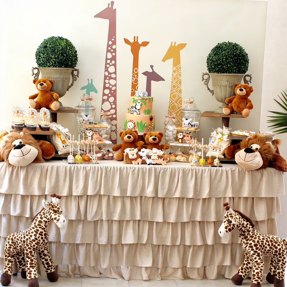 Luxury safari theme decorated chocolate & sweets dessert table
