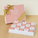 Baby girl personalized baby feet designed chocolate hard box