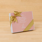 Baby girl personalized baby feet designed chocolate hard box