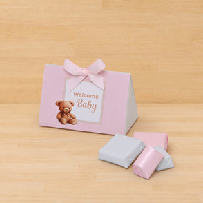 Set of 20 Welcome baby girl chocolate...