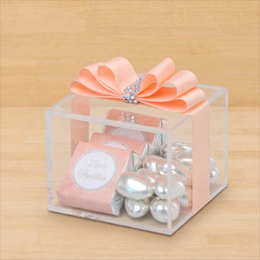 Set of 20 Baby ribbon decorated choco...