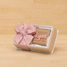 Set of 20 Baby personalized acrylic name chocolate view top box