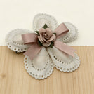 Set of 20 Baby girl flower petals almond dragees giveaway