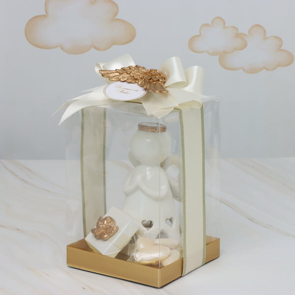 Set of 20 Baby decorated ceramic angel souvenir chocolate box