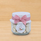 Set of 20 Baby girl personalized almond dragees jar