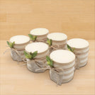 Set of 20 Baby rustic decorated candle