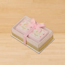 Set of 20 Personalized Baby Girl chocolate view top box
