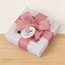 Set of 20 Baby girl personalized chocolate view top box