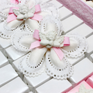 Set of 20 Baby decorated almond dragees flower