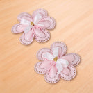 Set of 20 Baby girl decorated flower almond dragees