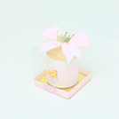 Set of 20 Baby carousel decorated candle clear box