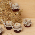 Set of 20 Rustic Baby design decorated honey jar