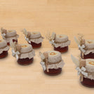 Set of 20 Rustic Baby design decorated honey jar