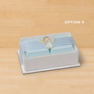 Set of 20 baby acrylic angel decorated premium chocolate top view hard box