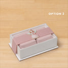 Set of 20 baby acrylic angel decorated premium chocolate top view hard box