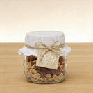 Set of 20 Baby personalized rustic designed premium mixed nuts jar