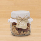 Set of 20 Baby personalized rustic designed premium mixed nuts jar