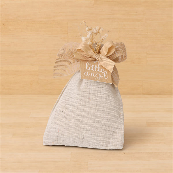 Baby personalized premium chocolate & almond dragees bag giveaway