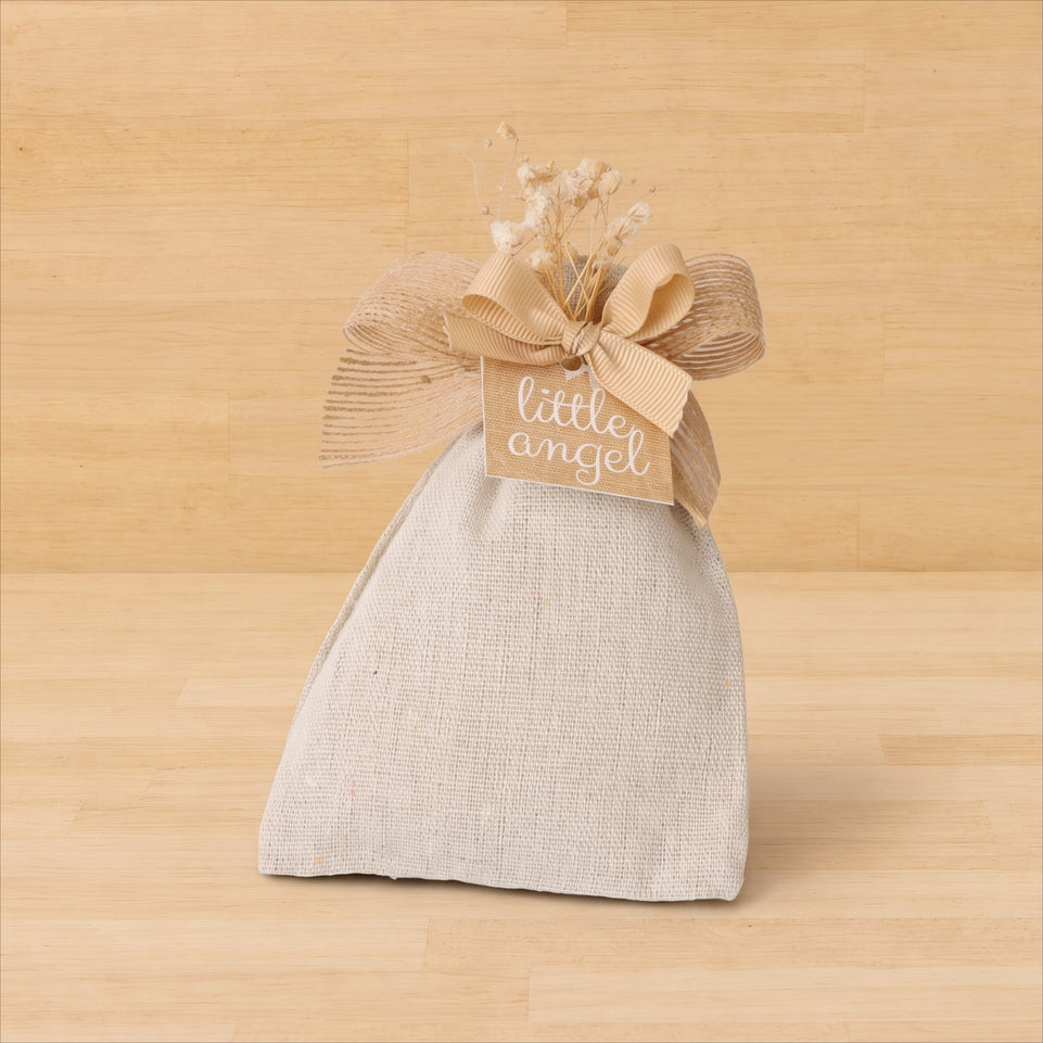 Baby personalized premium chocolate & almond dragees bag giveaway