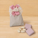 Set of 20 baby crochet decorated premium chocolate & almond dragees bag