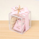 Set of 20 baby girl customized premium chocolate acrylic box