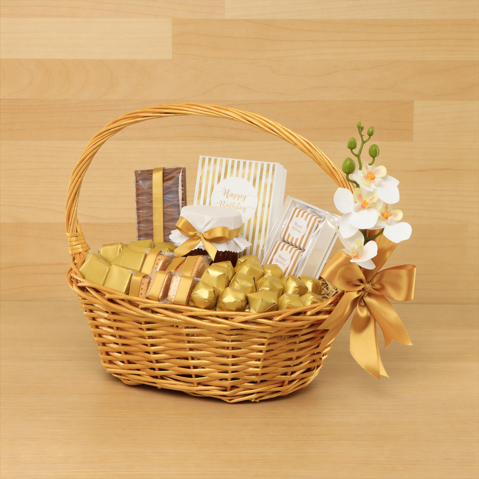 Happy birthday designed premium chocolate medium basket