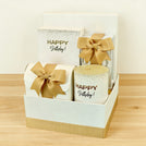 Customized "happy birthday" premium chocolate & sweets small hamper