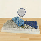 Bridal personalized & decorated chocolate leather tray