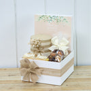 Rustic customized designed chocolate candle small hamper