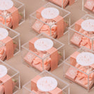 Set of 20 Bridal customized chocolate acrylic box giveaway