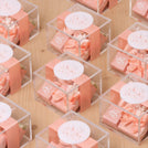 Set of 20 Bridal customized chocolate acrylic box giveaway
