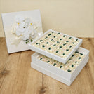 Luxury bridal decorated chocolate 2-layer hard box