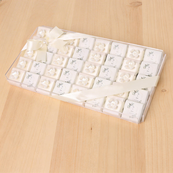 Bridal personalized and decorated premium chocolate acrylic tray