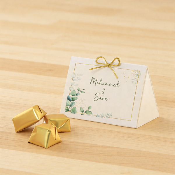Set of 20 Bridal tree designed premium chocolate triangle box