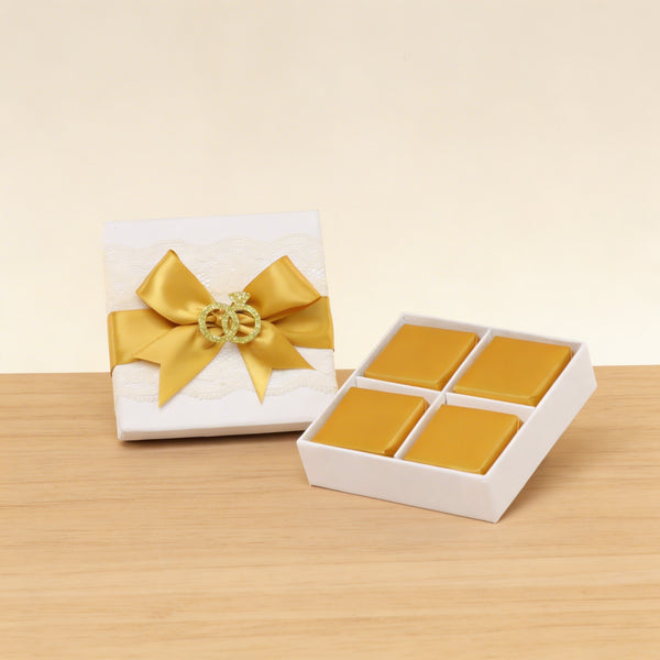 Set  of 20 Bridal ring decorated premium chocolate hard box giveaway