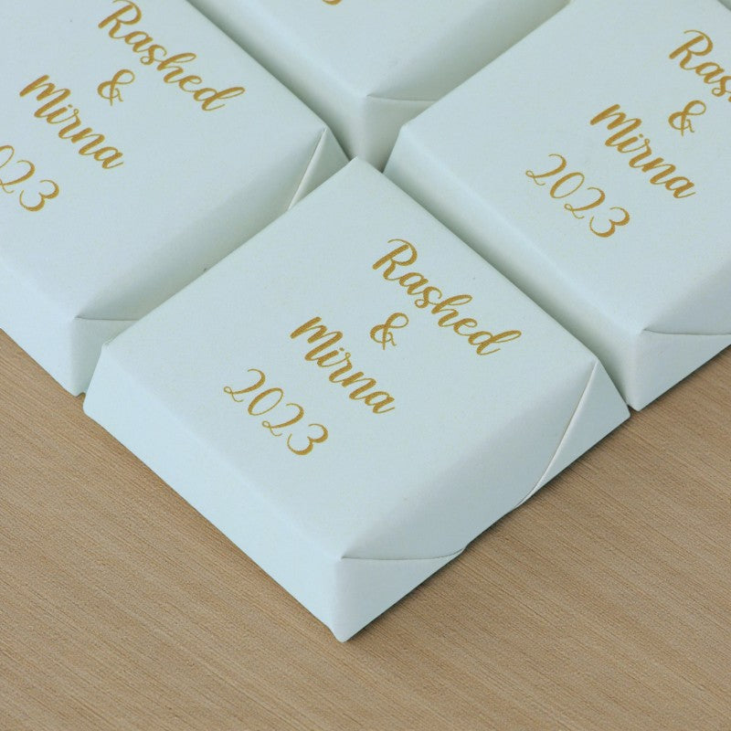 Wedding personalized chocolate