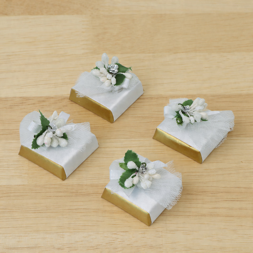 Bridal dress designed decorated chocolate