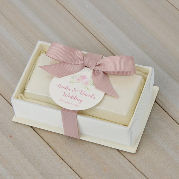 Set of 20 Wedding chocolate view top box
